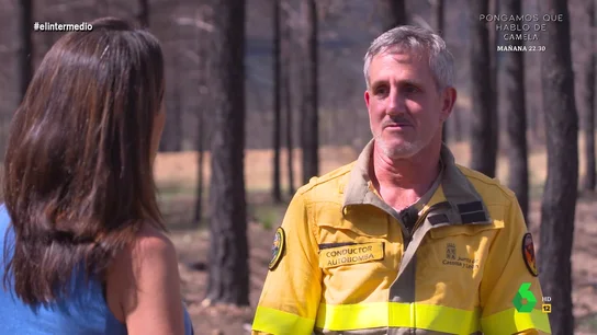 Un bombero forestal denuncia su precaria situación: En Castilla y León no existen los bomberos forestales, somos jardineros Javier Yáñez, bombero forestal que estuvo en primera línea del incendio en Sierra de la Culebra, recuerda con María Avizanda la tragedia que se cobró la vida de su compañero y denuncia que, un año después, siguen sufriendo falta de personal y medios.