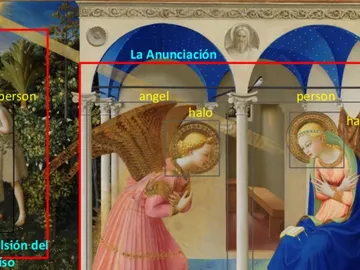 Fragmento de La Anunciación de Fra Angelico Fragmento de La Anunciación de Fra Angelico