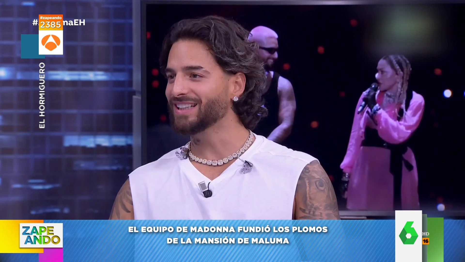 Maluma confiesa el problema que hubo en su casa cuando hospedó a Madonna y a todo su equipo