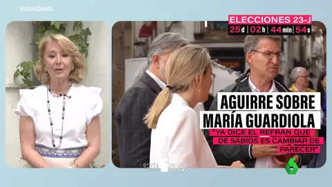 Aguirre defiende el cambio de postura de Guardiola con Vox: "rectificar es de sabios" aunque lo haga Pedro Sánchez