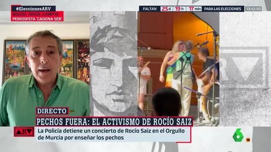 Miguel Ángel Campos, sobre el policía que detuvo un concierto de Rocío Saiz: "Nos hizo retroceder más de 40 años" Miguel Ángel Campos, sobre el policía que detuvo un concierto de Rocío Saiz: "Nos hizo retroceder más de 40 años"