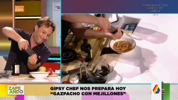 Con mejillones y manzana: la original y fresca receta de gazpacho de Gipsy Chef