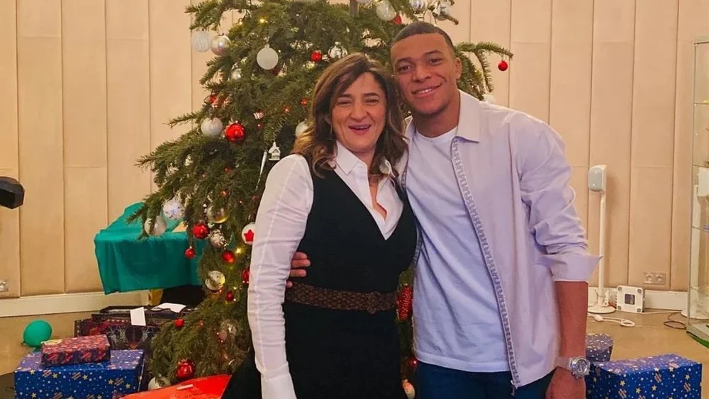 Fayza Lamari y Kylian Mbappé