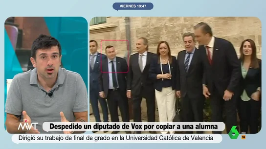 Ramón Espinar, tajante sobre la selección de personal de Vox "Está bien, porque en época electoral le estamos viendo las vergüenzas a Vox y está activando al electorado de izquierda", apunta Ramón Espinar, que en este vídeo analiza la condena a un diputado de Vox por plagiar el trabajo de su alumna.