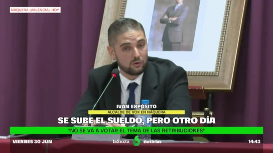 El alcalde de Vox de Náquera, Iván Expósito El alcalde de Vox de Náquera, Iván Expósito