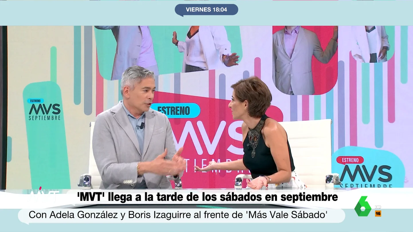 Boris Izaguirre y Adela González desvelan cómo será Más Vale Sábado: "Todo muy digestivo, pero también un poquito de asombro" Boris Izaguirre y Adela González desvelan cómo será Más Vale Sábado: "Todo muy digestivo, pero también un poquito de asombro"