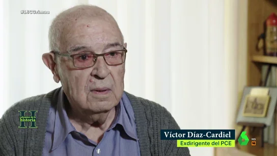 Vicente Díaz Cardiel recuerda la noche que cambió la vida de Julián Grimau laSexta Columna recupera este vídeo en el que Víctor Díaz Cardiel, líder histórico del Partido Comunista, recuerda la noche que pasó con Julián Grimau horas antes de que fuera detenido y posteriormente fusilado por la dictadura franquista.