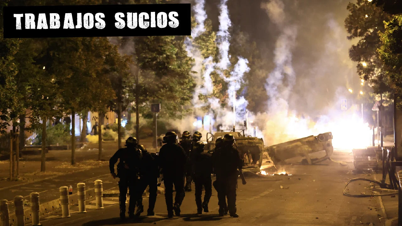 Imagen de los disturbios en en Nanterre, Paris, el 30 de junio de 2023