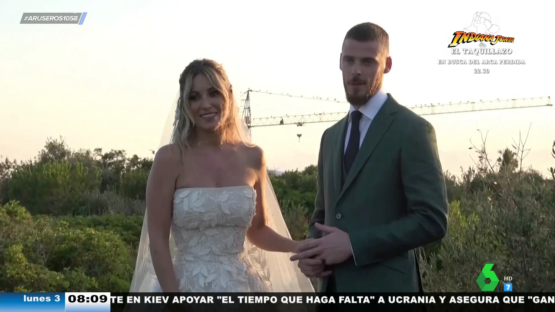 Edurne y David de Gea se casan en una romántica boda tras 12 años de amor: "Nos han hecho llorar mucho"