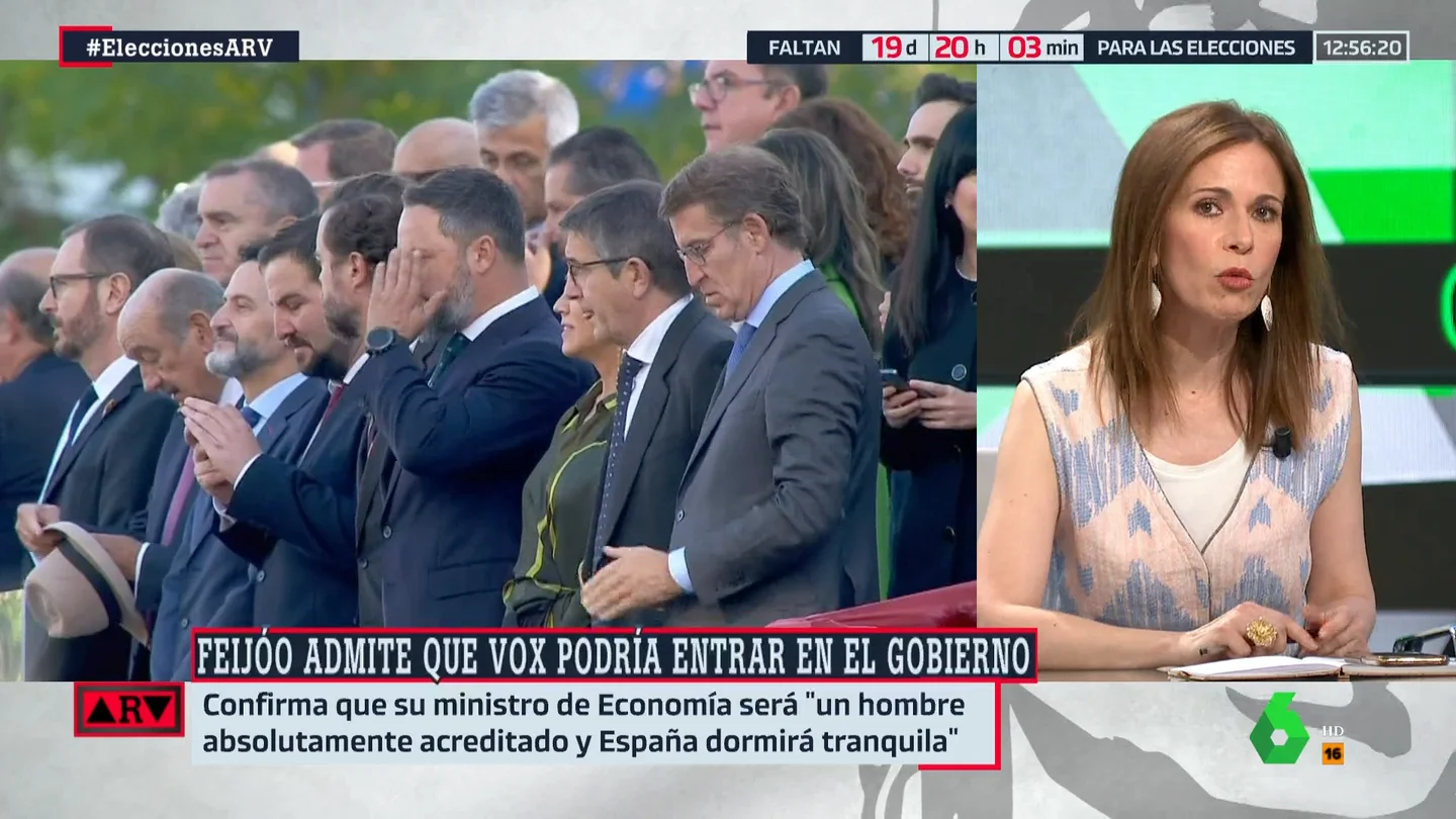 Ángeles Caballero, sobre los pactos entre PP y Vox: "Llamarlo centroderecha me parece un insulto" Ángeles Caballero, sobre los pactos entre PP y Vox: "Llamarlo centroderecha me parece un insulto"