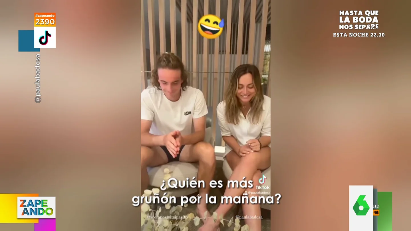 Paula Badosa y Tsitsipas se someten al test de pareja a ciegas Paula Badosa y Tsitsipas se someten al test de pareja a ciegas