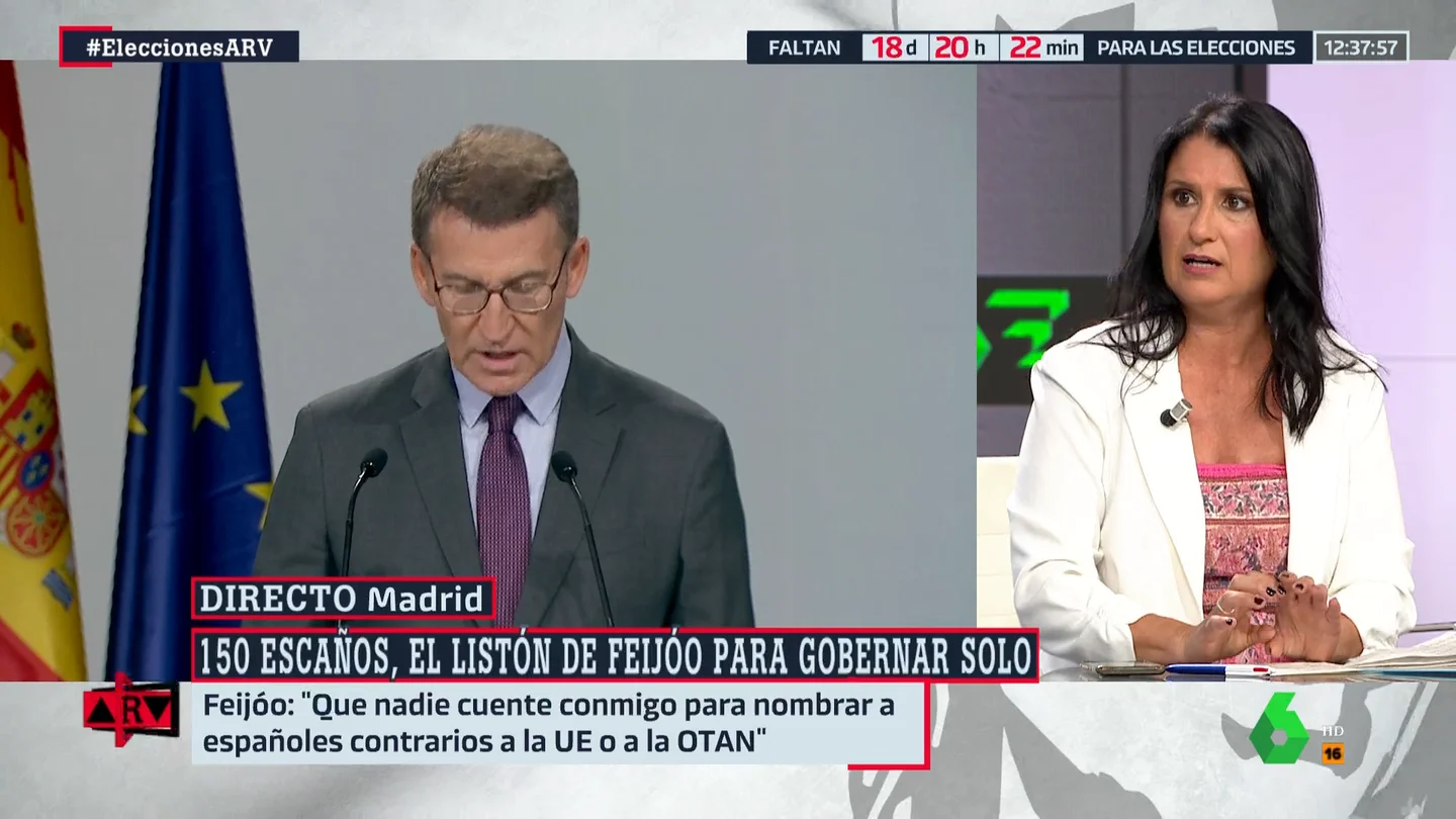 Inma Cuesta, sobre Abascal: "No quiere ser el pagafantas de nadie, quiere estar en el gobierno Inma Cuesta, sobre Abascal: "No quiere ser el pagafantas de nadie, quiere estar en el gobierno