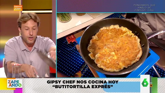 Cocina paso a paso la tortilla de Gipsy Chef de butifarra, albahaca y cherrys Cocina paso a paso la tortilla de Gipsy Chef de butifarra, albahaca y cherrys