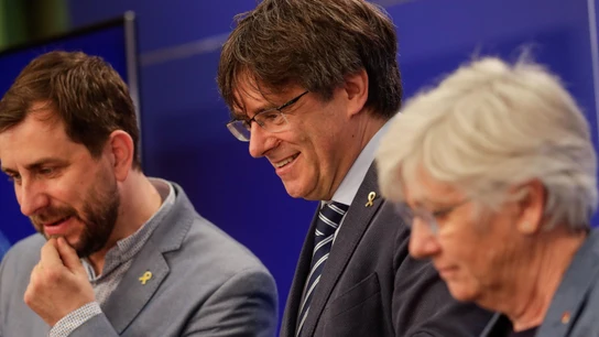 Comín, Ponsatí y el expresident Puigdemont Comín, Ponsatí y el expresident Puigdemont