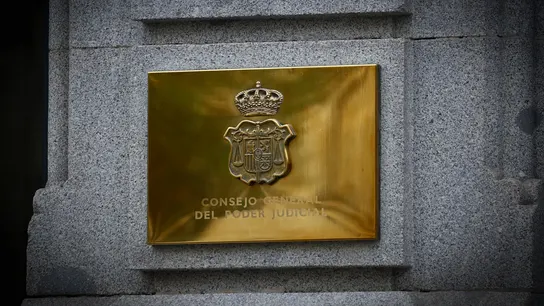 Imagen de la placa de la fachada de la sede del Consejo General del Poder Judicial (CGPJ) en Madrid. Imagen de la placa de la fachada de la sede del Consejo General del Poder Judicial (CGPJ) en Madrid.