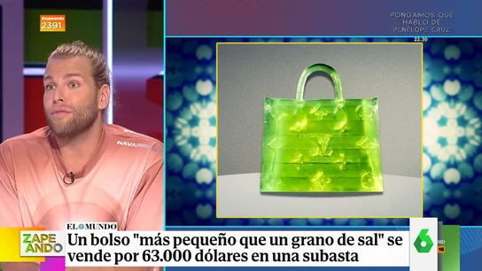 Eduardo Navarrete, contundente, contra el microscópico bolso de Luis Vuitton que se ha vendido por 63.000$: Eduardo Navarrete, contundente, contra el microscópico bolso de Luis Vuitton que se ha vendido por 63.000$: