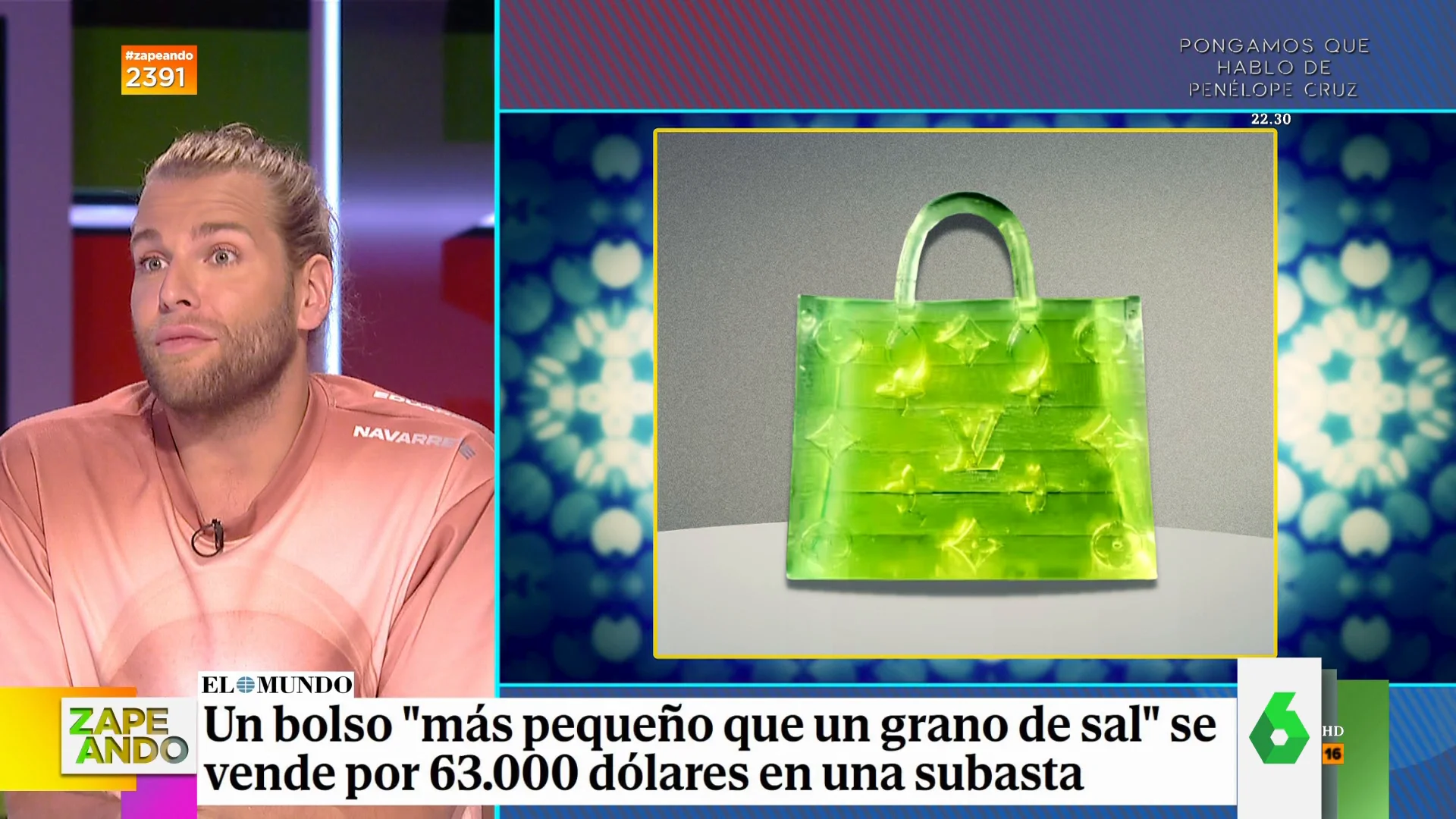 Eduardo Navarrete, contundente, contra el microscópico bolso de Luis Vuitton que se ha vendido por 63.000$: