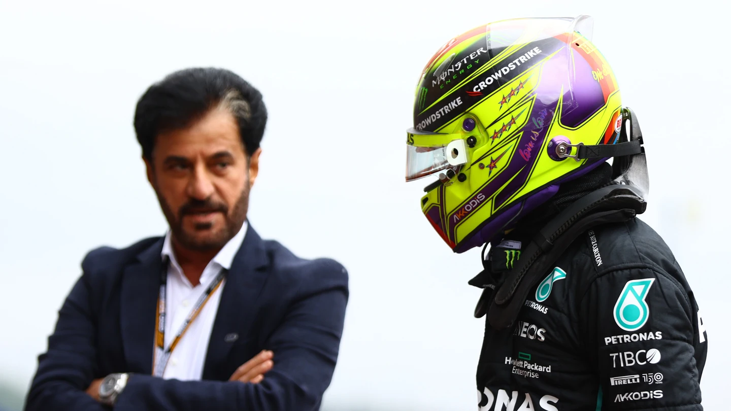 Hamilton y presidente de la FIA Hamilton y presidente de la FIA