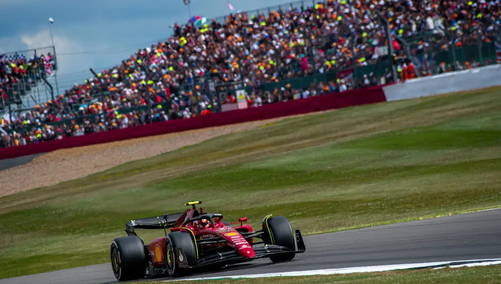 Carlos Sainz en el GP de Gran Bretaña de 2022