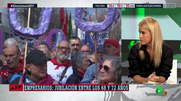 Afra Blanco: "No hay un solo español que se quiera jubilar a los 72 años"