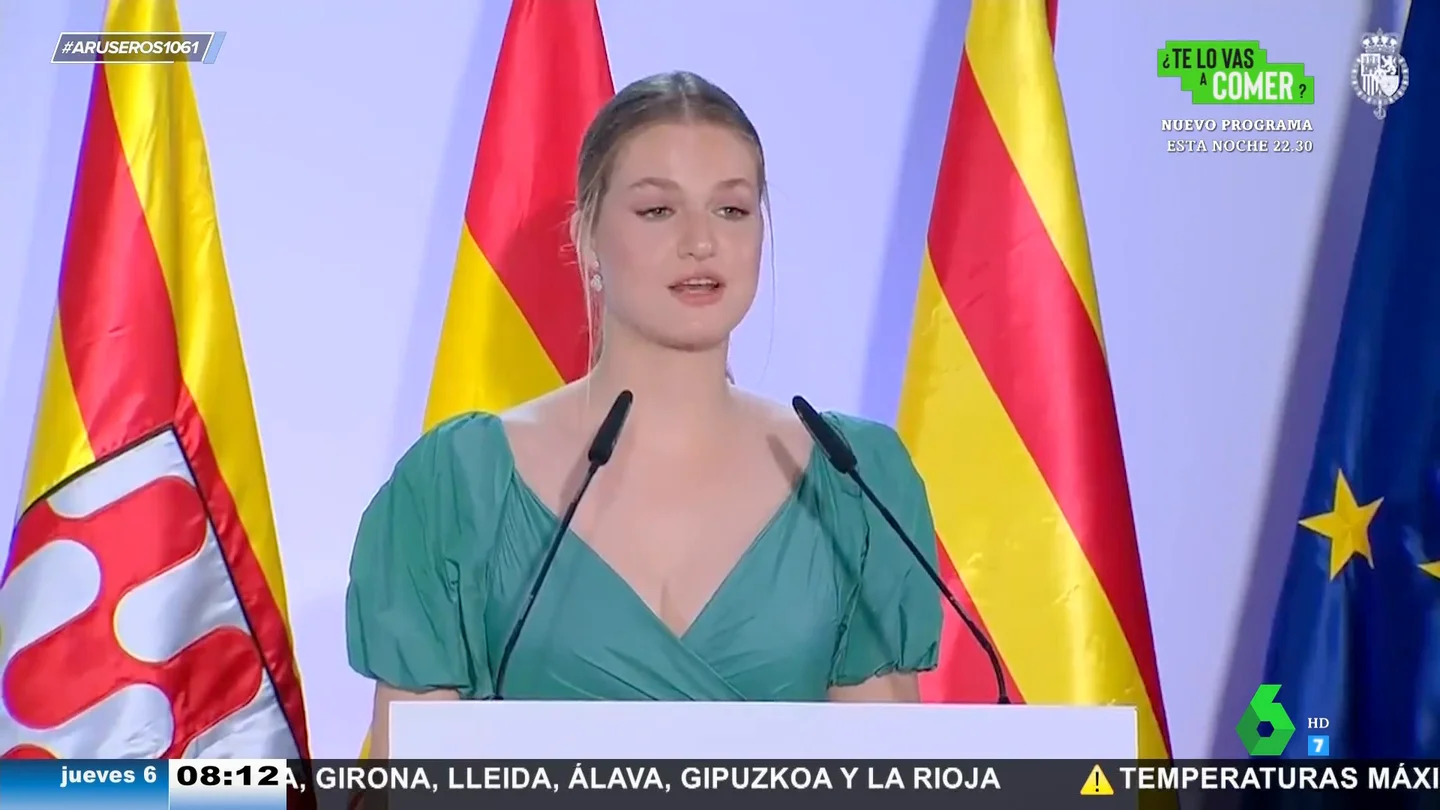 La princesa Leonor, feliz de comenzar su formación militar: "Sé cuánto valoran los españoles a nuestras Fuerzas Armadas" La princesa Leonor, feliz de comenzar su formación militar: "Sé cuánto valoran los españoles a nuestras Fuerzas Armadas"
