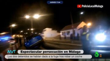 Espectacular persecución policial en Málaga: dos adolescentes huyen de la Policía tras intentar robar un coche