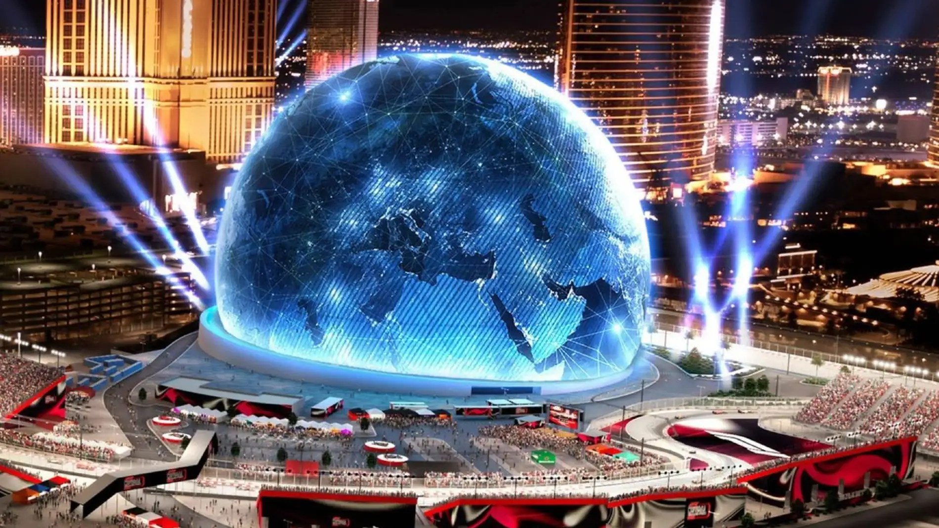 Sphere: el espacio de ocio futurista en Las Vegas se ilumina por primera vez