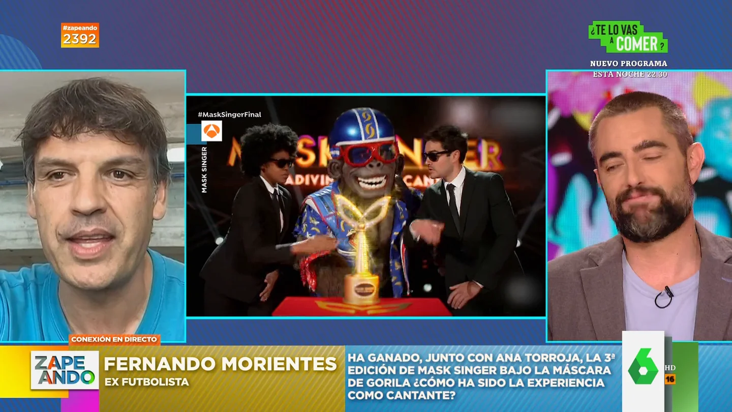 Fernando Morientes confiesa que estuvo a punto de abandonar Mask Singer Fernando Morientes confiesa que estuvo a punto de abandonar Mask Singer