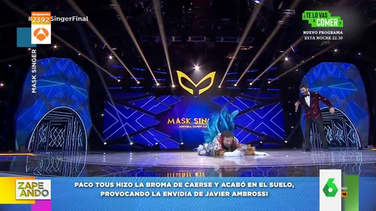 Paco Tous y Javi Ambrossi protagonizan el momento más gracioso de la final de Mask Singer: Paco Tous y Javi Ambrossi protagonizan el momento más gracioso de la final de Mask Singer:
