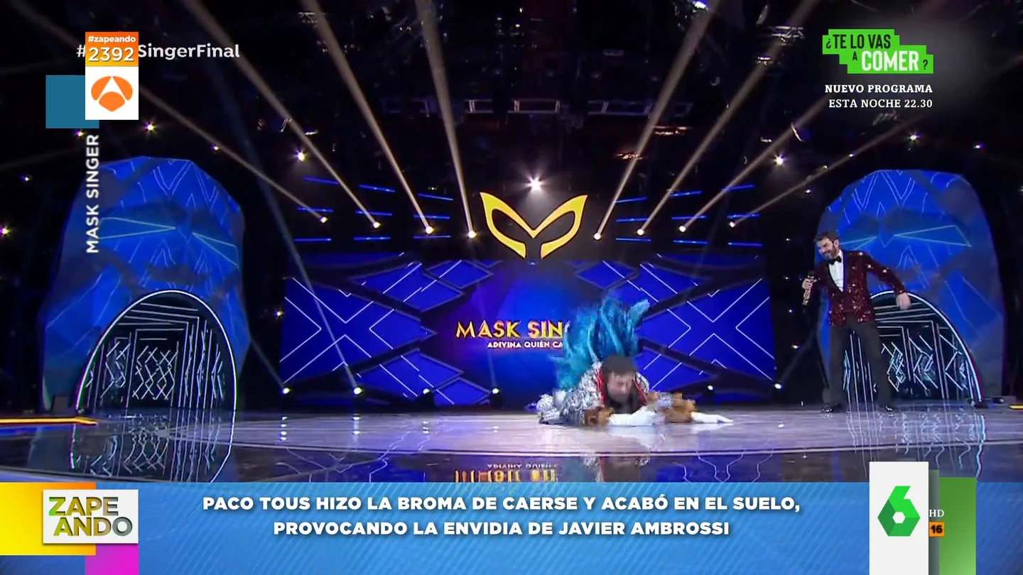 Paco Tous y Javi Ambrossi protagonizan el momento más gracioso de la final de Mask Singer: Paco Tous y Javi Ambrossi protagonizan el momento más gracioso de la final de Mask Singer: