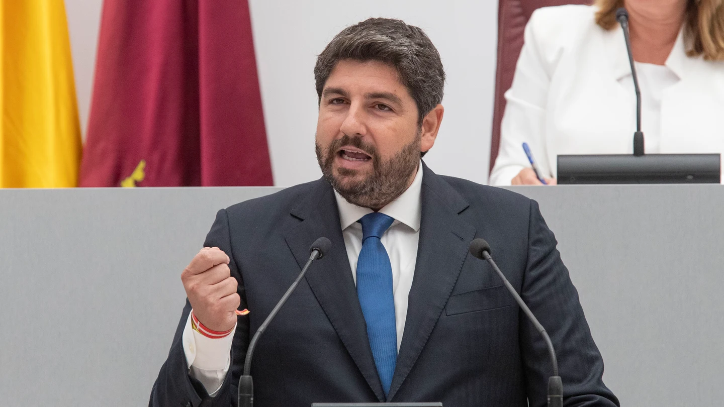 Fernando López Miras en el debate de investidura Fernando López Miras en el debate de investidura