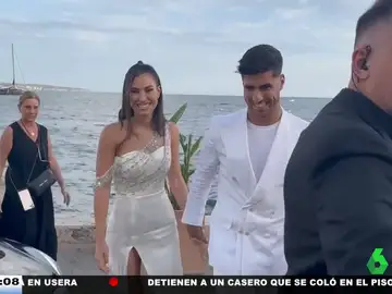 Marco Asensio y Sandra Garal se casan en Mallorca al ritmo de Omar Montes: así fue su fiesta preboda