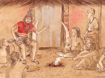 Ilustración de 'La Señora del Marfil' Ilustración de 'La Señora del Marfil'
