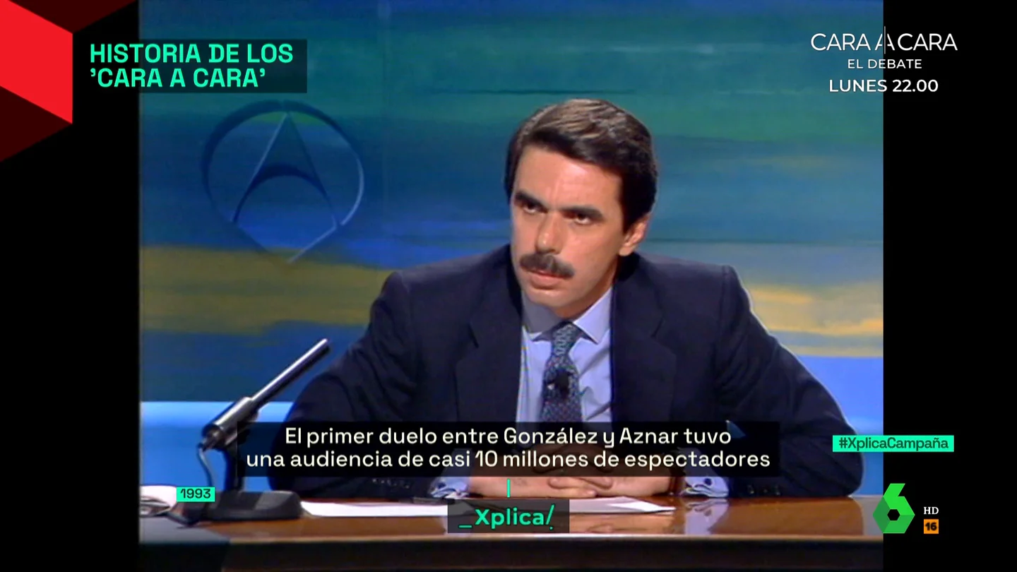 La hemeroteca de los 'cara a cara': así han cambiado desde el primero entre Felipe González y Aznar La hemeroteca de los 'cara a cara': así han cambiado desde el primero entre Felipe González y Aznar