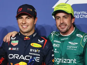 Checo Pérez y Fernando Alonso