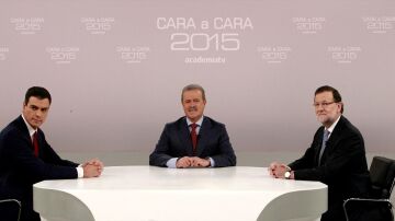 Debate entre Pedro Sánchez y Mariano Rajoy en 2015, el último cara a cara