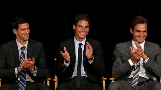 Novak Djokovic, Rafa Nadal y Roger Federer Novak Djokovic, Rafa Nadal y Roger Federer