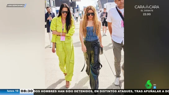 Shakira, de nuevo en la Fórmula 1: así es el espectacular look que eligió para ver a Hamilton Shakira, de nuevo en la Fórmula 1: así es el espectacular look que eligió para ver a Hamilton