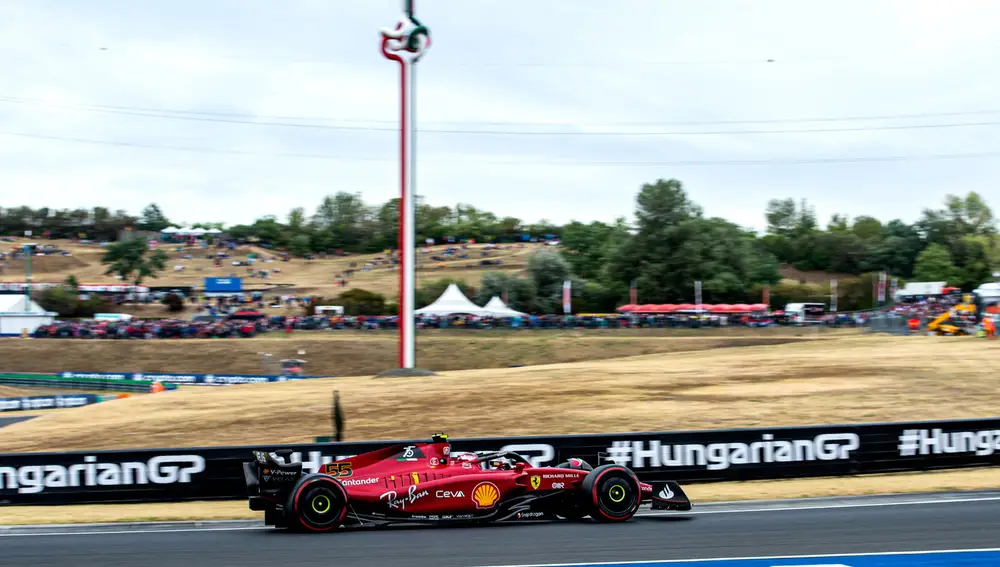 Carlos Sainz en el GP de Hungría de 2022
