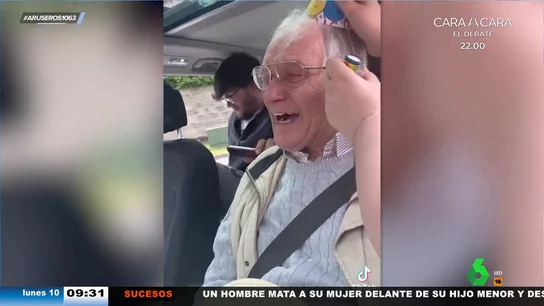 La emoción de un abuelo al ver la fiesta de bienvenida que le prepara su familia tras seis meses en el hospital La emoción de un abuelo al ver la fiesta de bienvenida que le prepara su familia tras seis meses en el hospital