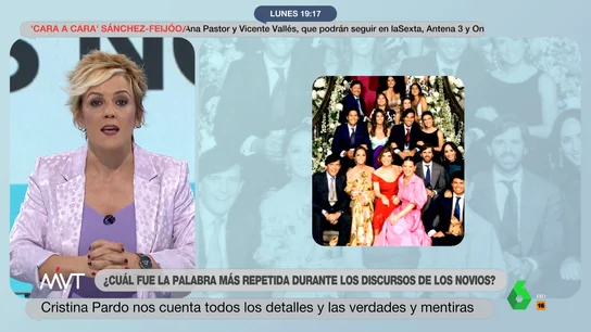 Cristina Pardo, sobre la boda de Tamara Falcó Cristina Pardo, sobre la boda de Tamara Falcó