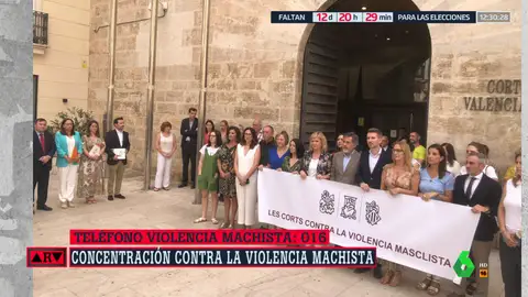 Vox se separa de la pancarta contra la violencia machista en Les Corts por el asesinato de Antella