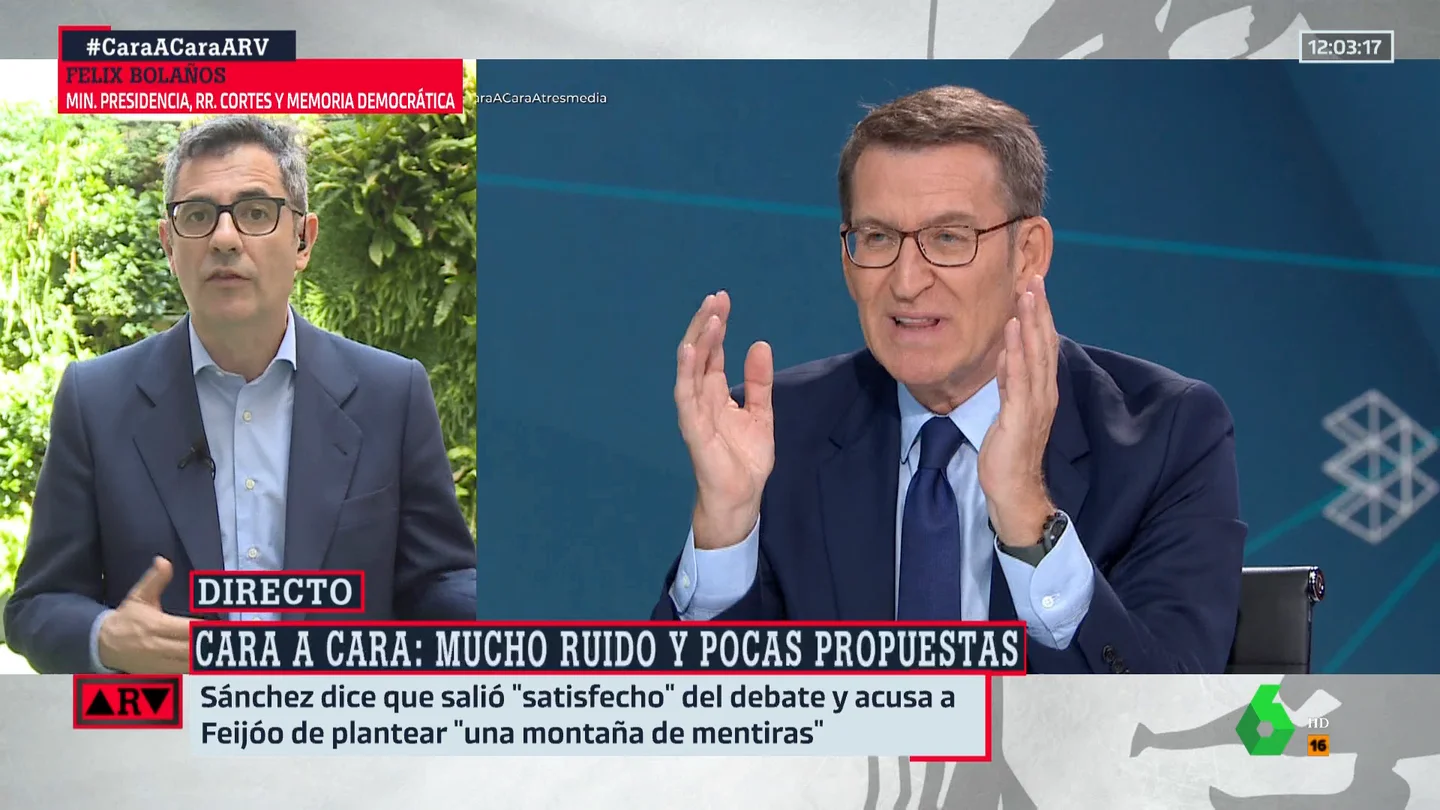 Félix Bolaños, en ARV Félix Bolaños, en ARV