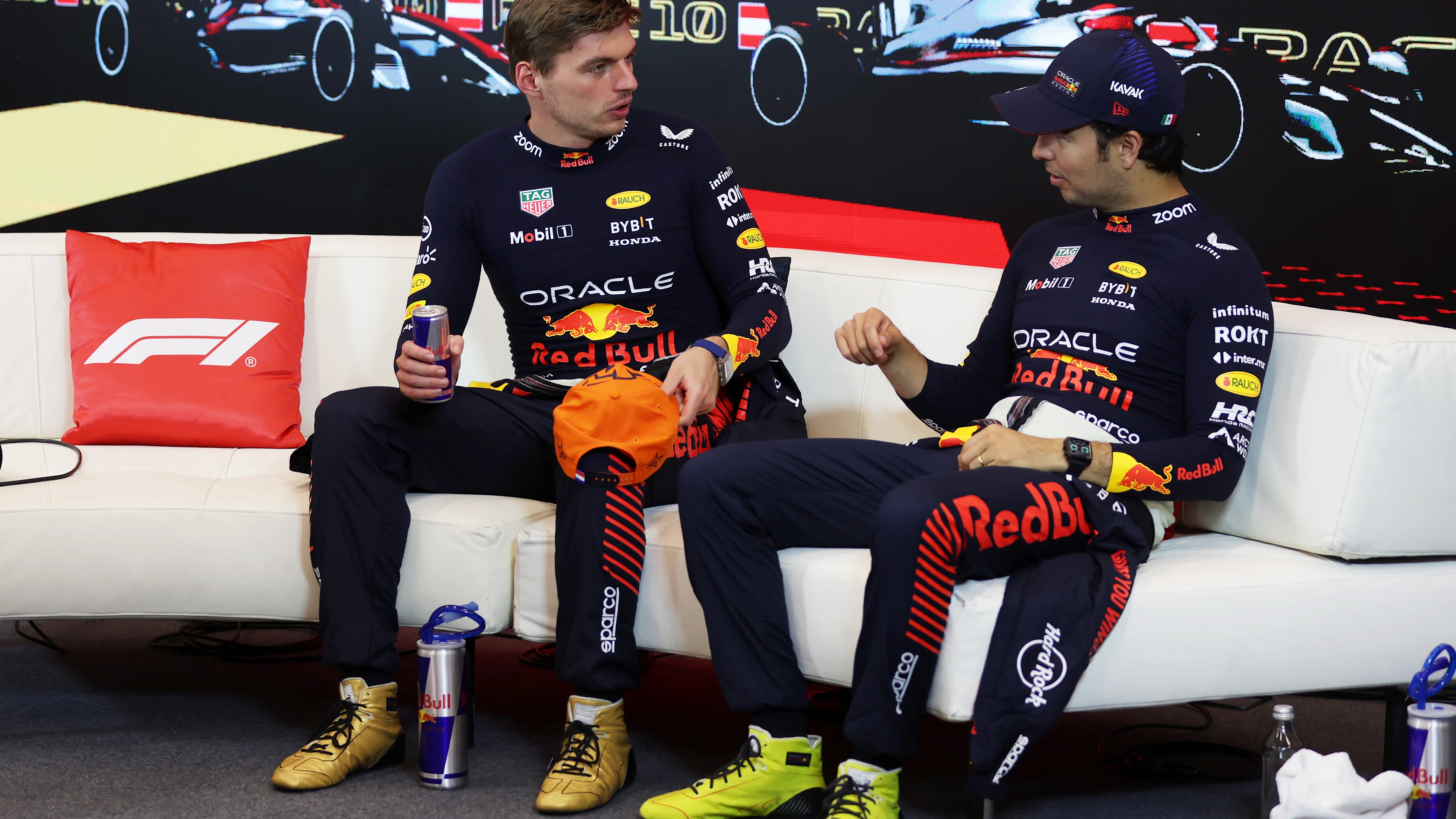 Max Verstappen y Sergio Pérez