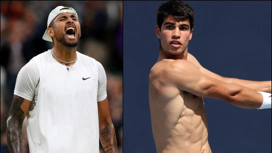 Carlos Alcaraz y Kyrgios Carlos Alcaraz y Kyrgios