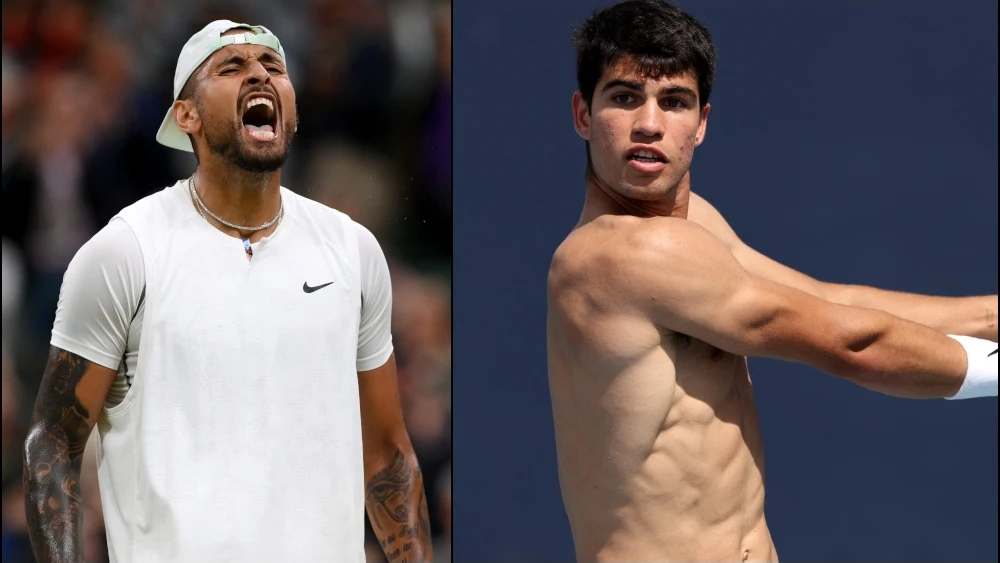 Carlos Alcaraz y Kyrgios