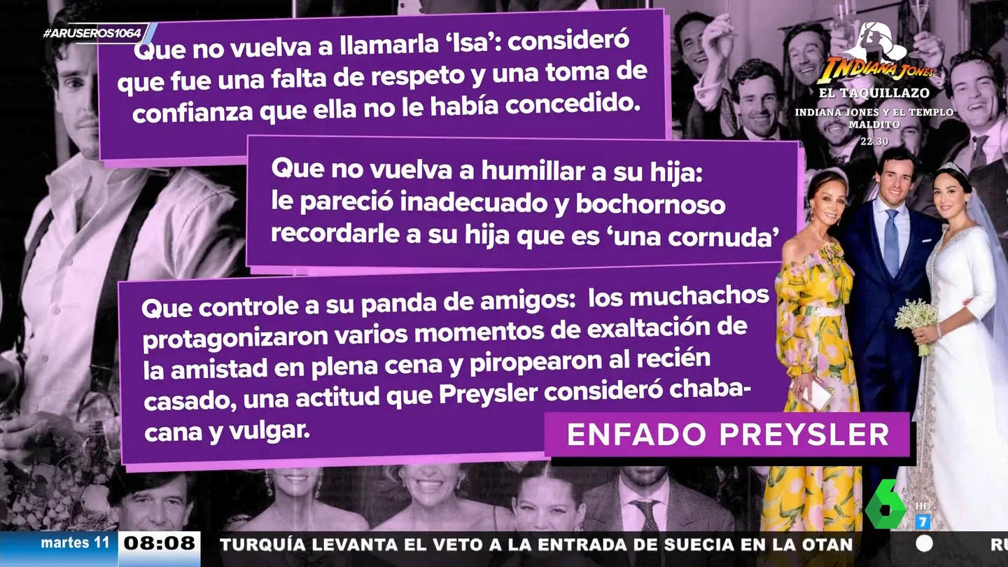 Las tres cosas que habrían enfadado a Isabel Presyler de Íñigo Onieva en su boda con Tamara Falcó Las tres cosas que habrían enfadado a Isabel Presyler de Íñigo Onieva en su boda con Tamara Falcó