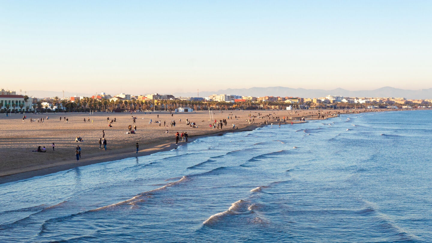 Playa de la Malvarrosa, en Valencia