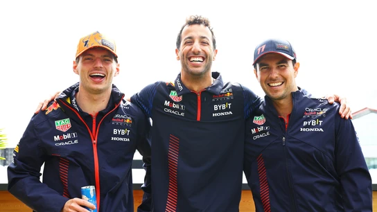 Verstappen, Ricciardo y Pérez Verstappen, Ricciardo y Pérez