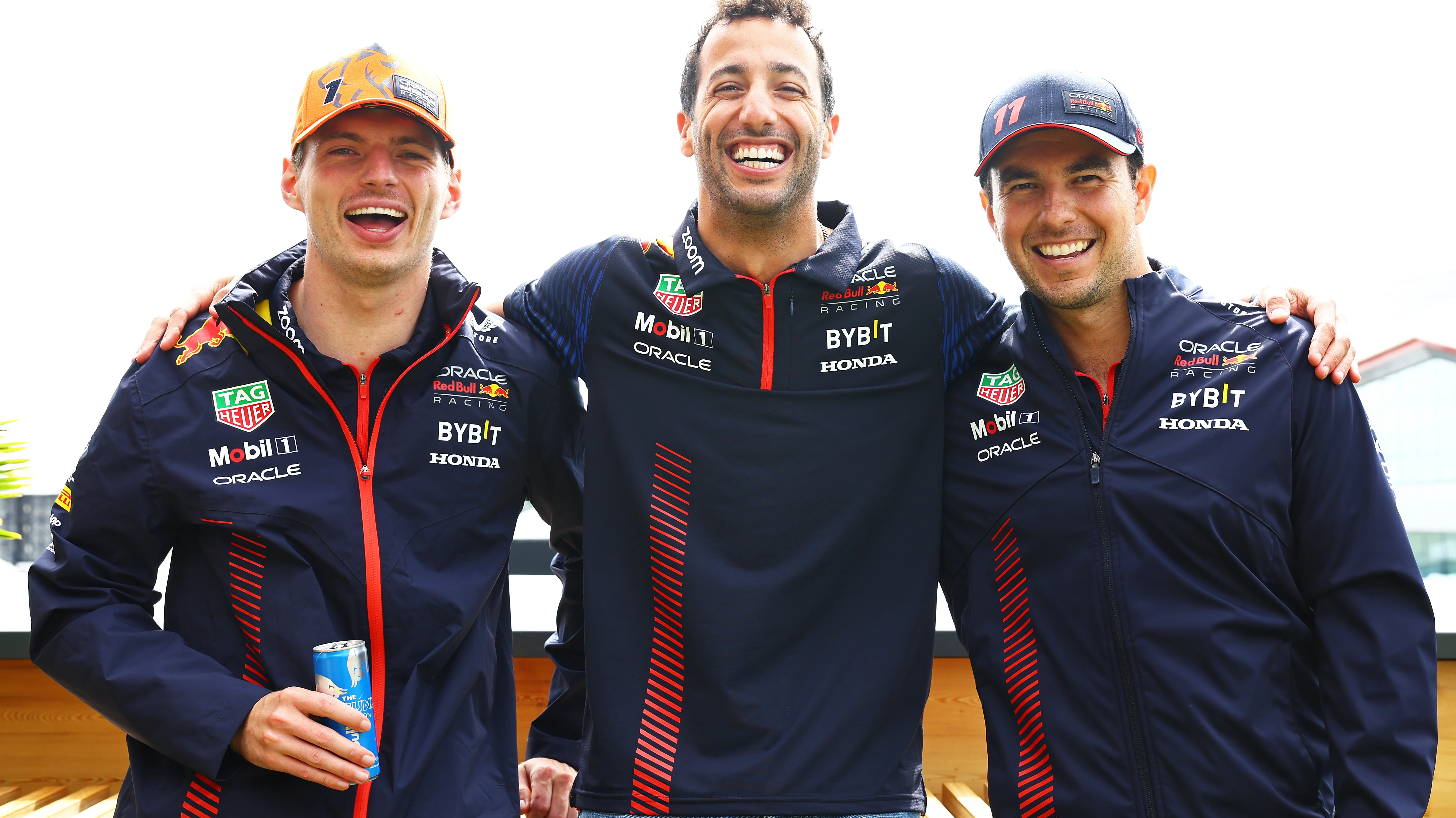 Verstappen, Ricciardo y Pérez